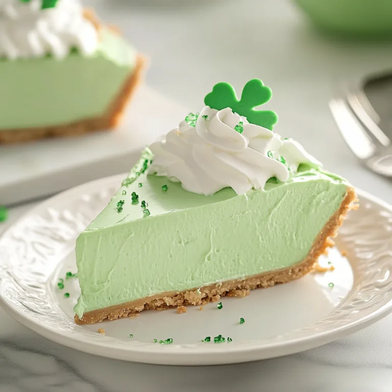Irresistible Shamrock Shake Pie