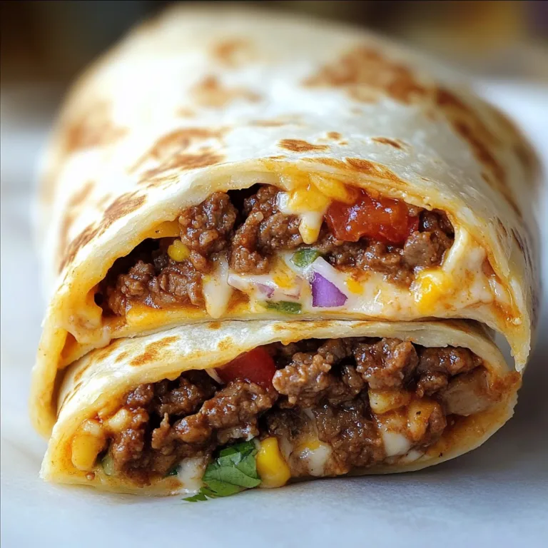 Beef and Cheese Burrito