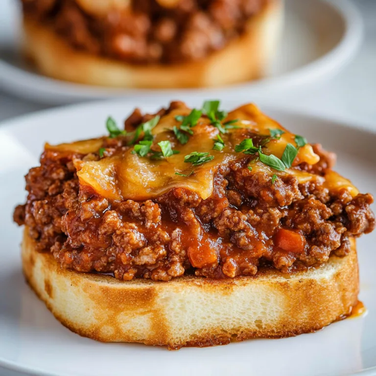 Savory Texas Toast Sloppy Joes