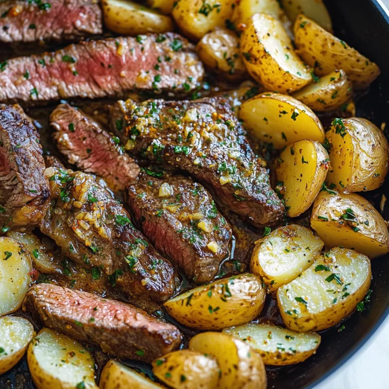 Easy Garlic Butter Steak and Potatoes