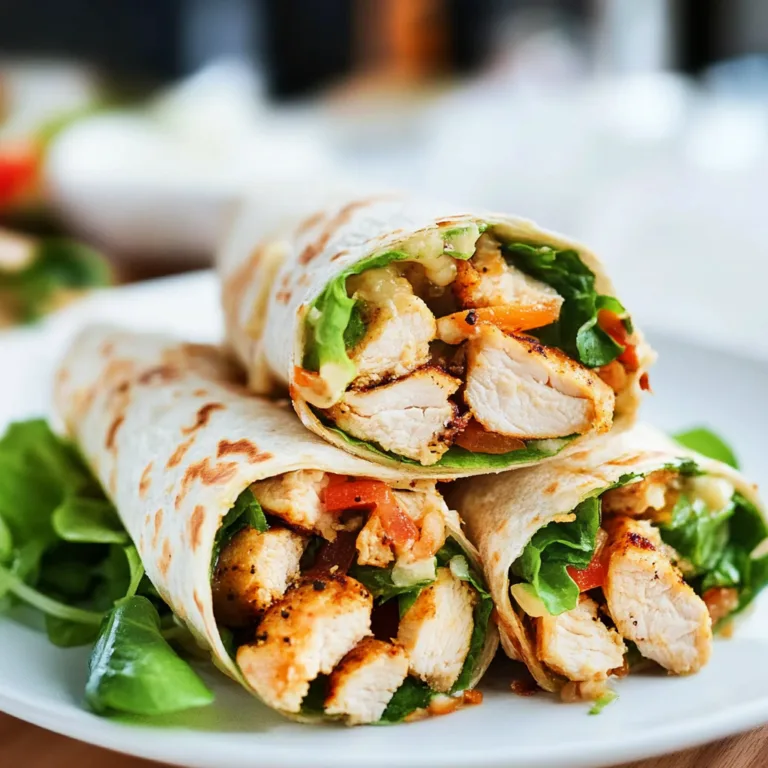 Delicious Chicken Caesar Wraps