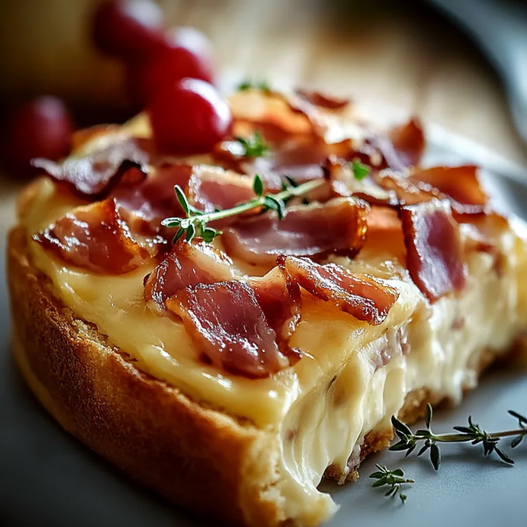 Deliciously Cheesy Camembert Lardons Cake