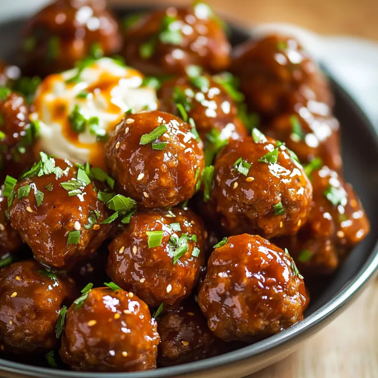Korean BBQ Meatballs Recipe with Spicy Mayo Dip