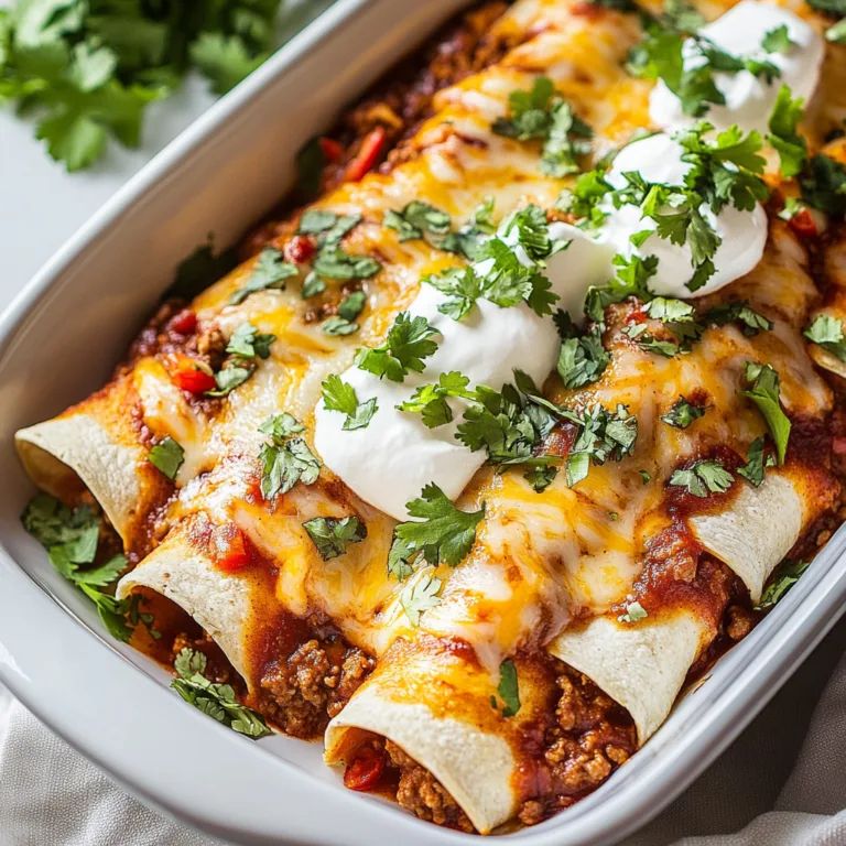 Ground Beef Enchiladas