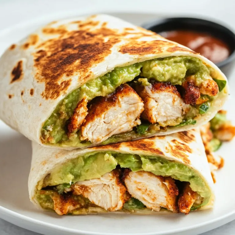 Delicious Chicken Avocado Wrap
