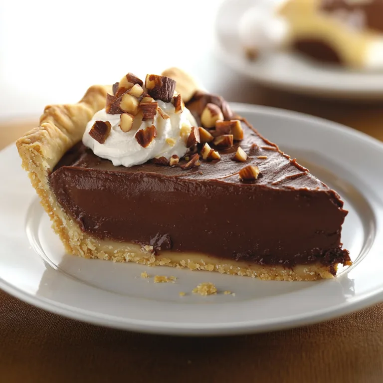 Decadent Chocolate Hazelnut Pie