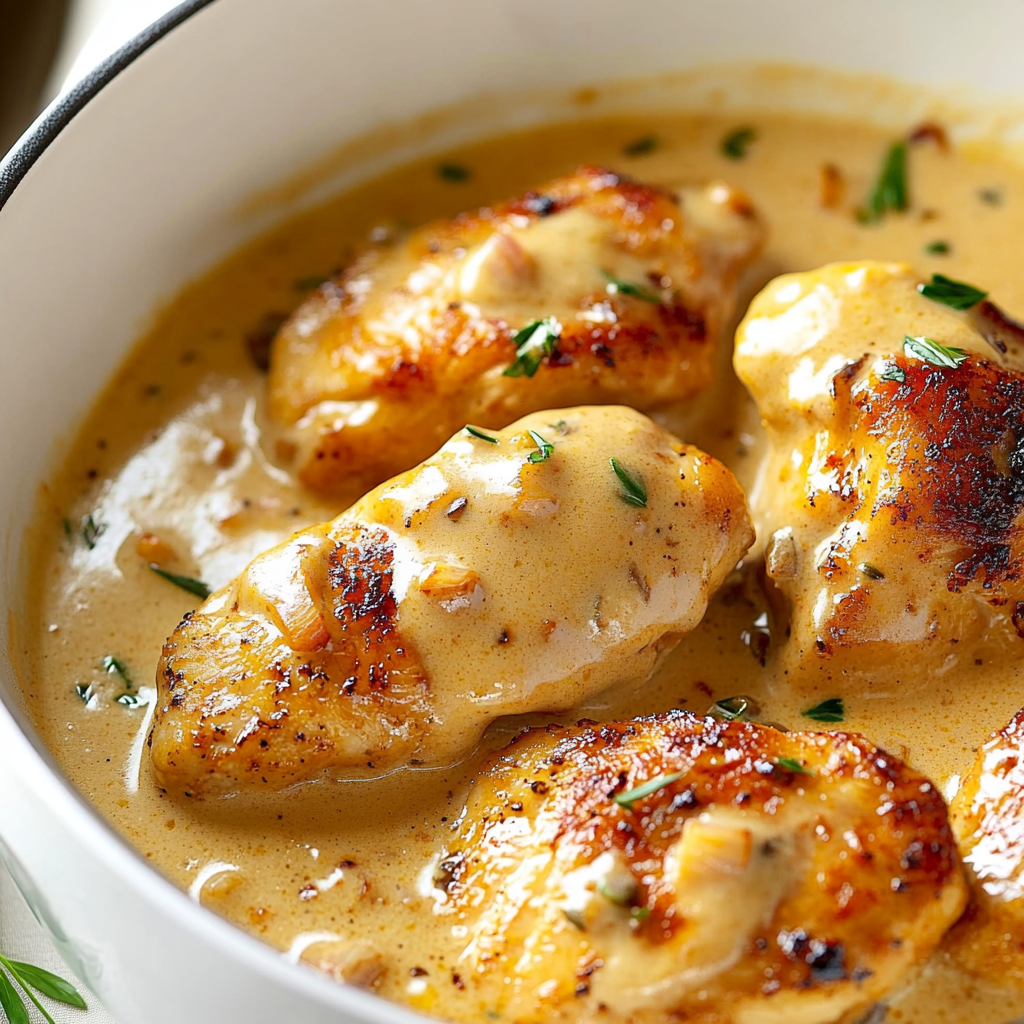 Creamy Garlic Chicken Dish