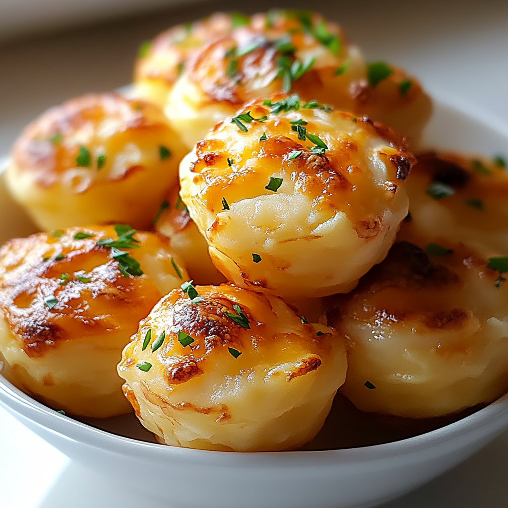 Cheesy Mashed Potato Puffs