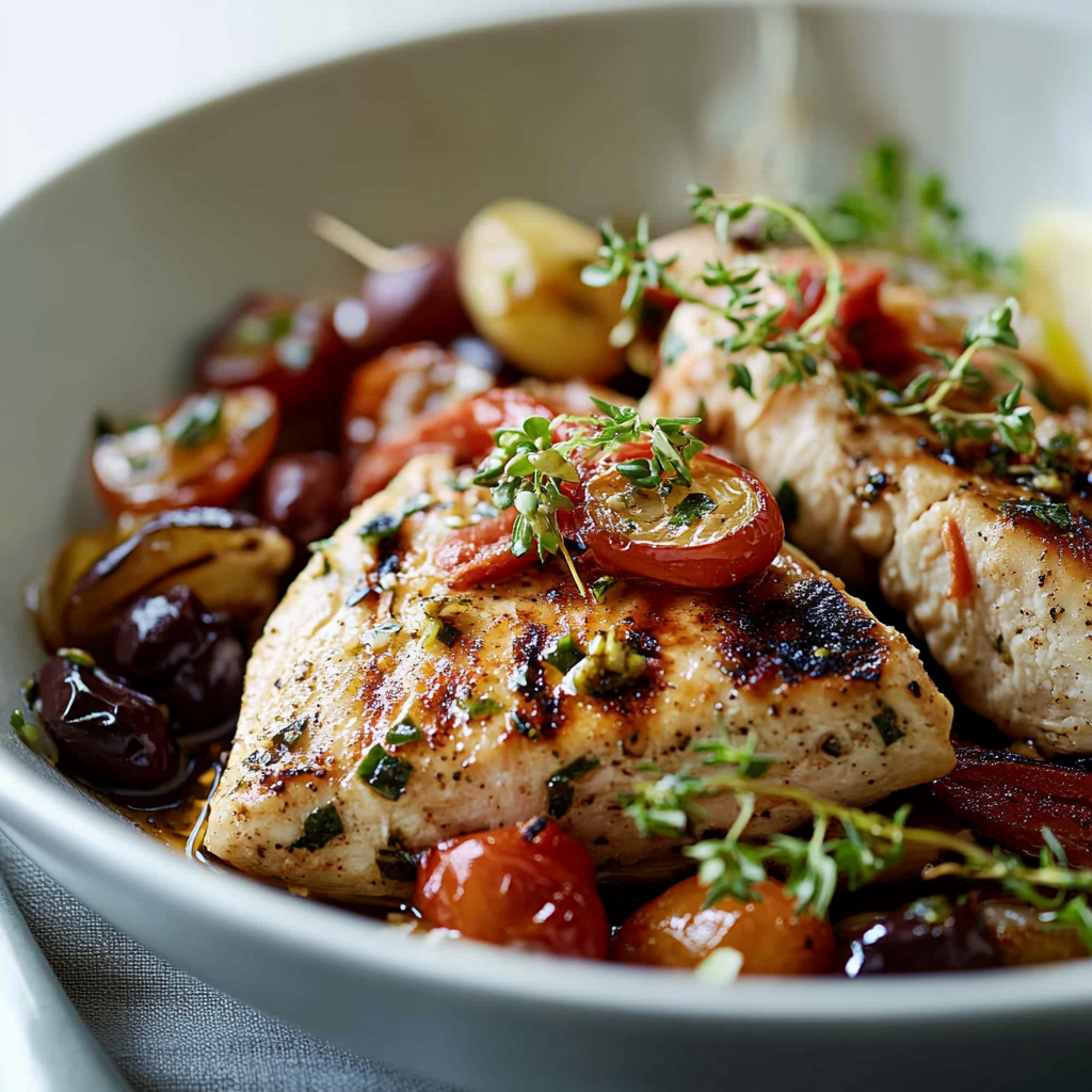 High Protein Mediterranean Chicken Dish