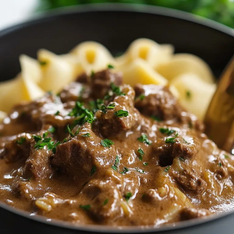 Slow-Cooker Beef Stroganoff