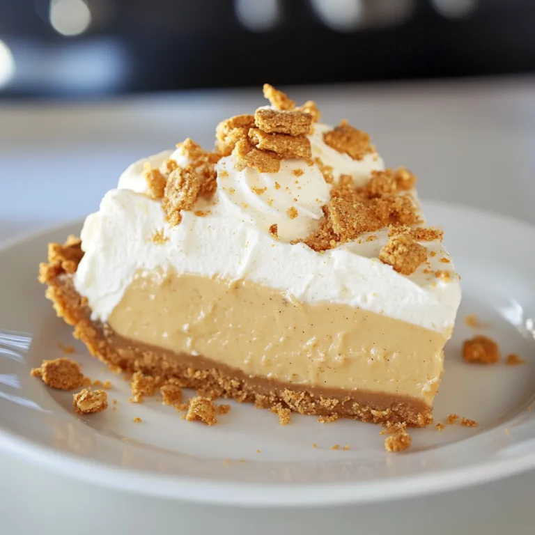Nutter Butter Pie Slice on a Plate