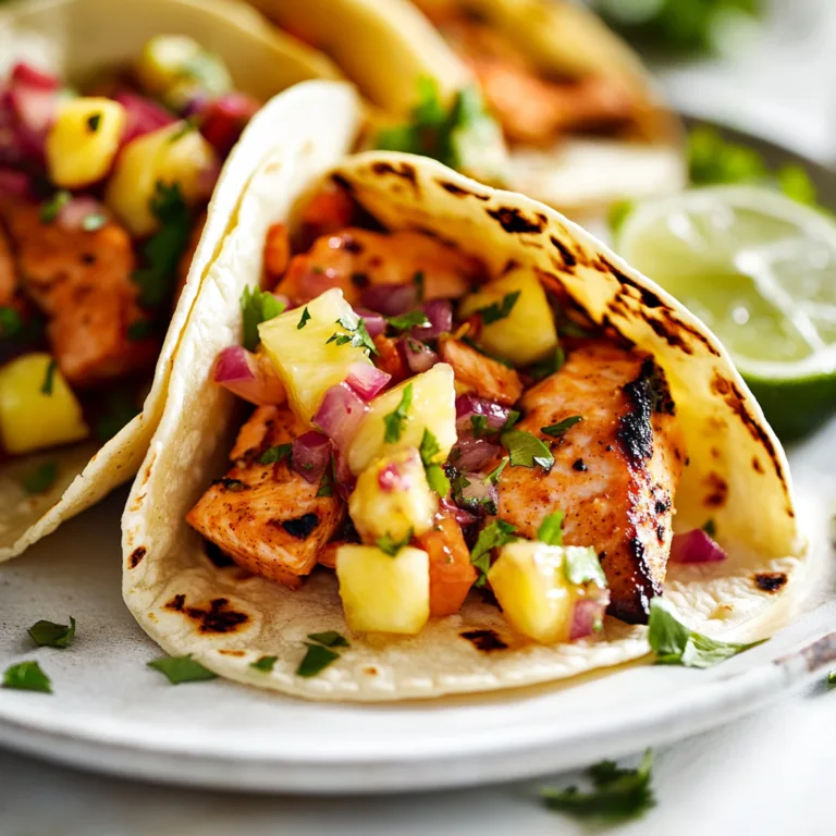 Chipotle Honey Salmon Tacos