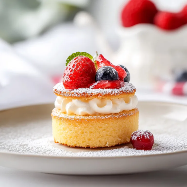 Mini Sponge Cake Freshly Baked