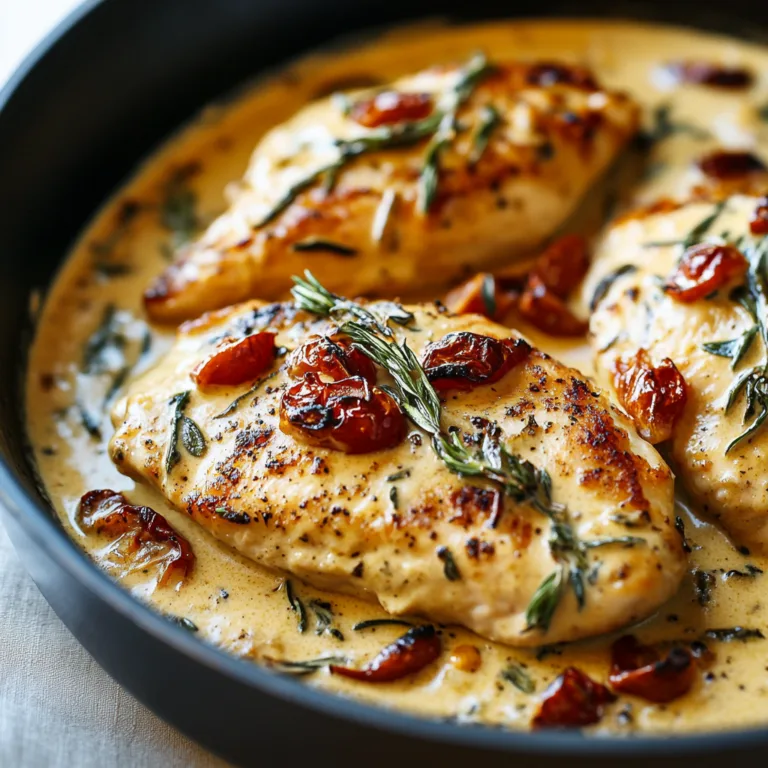 Creamy Tuscan Garlic Chicken Skillet