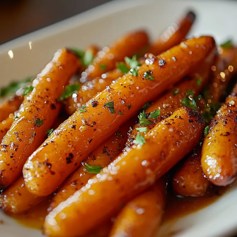 Honey Garlic Butter Roasted Carrots