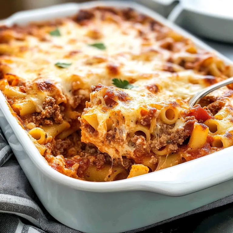 Irresistible Baked Ziti with Ground Beef Recipe