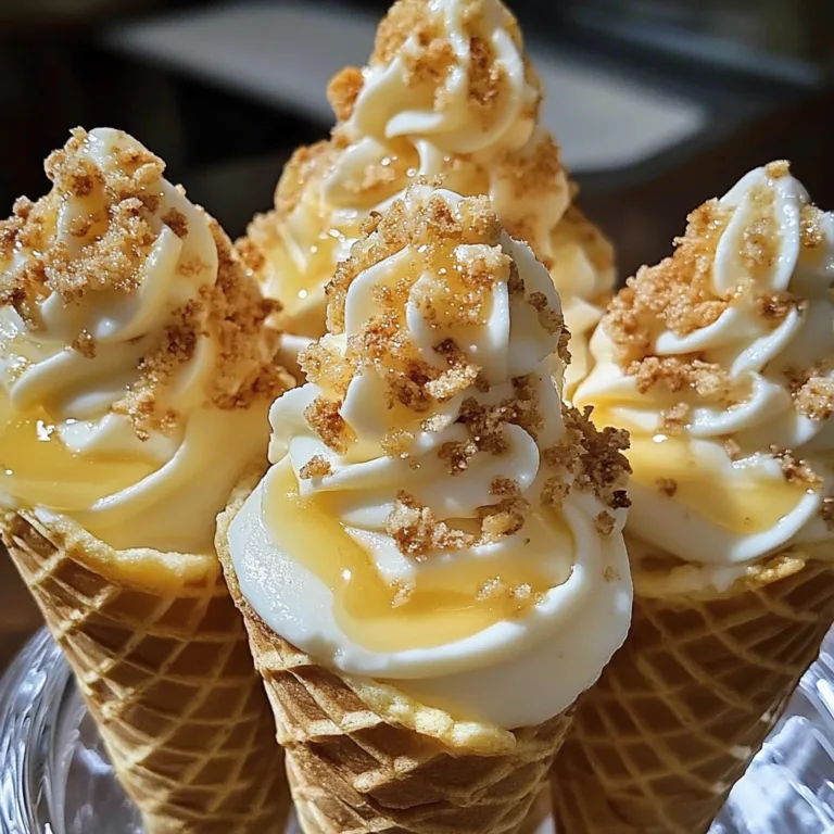 Irresistible Banana Pudding Cheesecake Cones Recipe