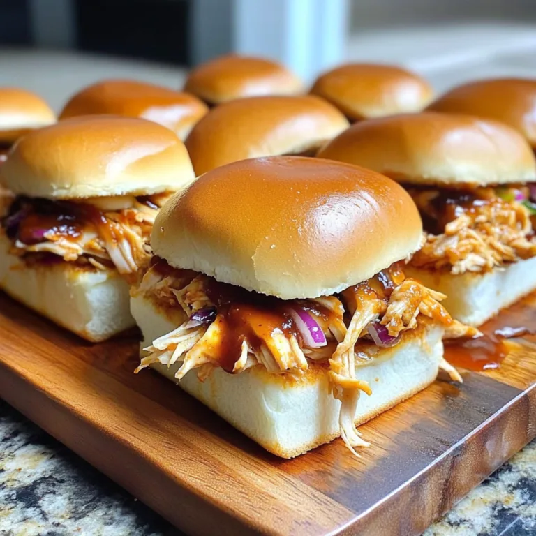 Irresistible BBQ Chicken Sliders for Your Next Gathering
