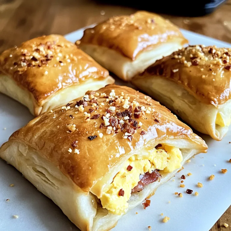 Irresistible Breakfast Pockets Bacon & Egg Recipe to Try