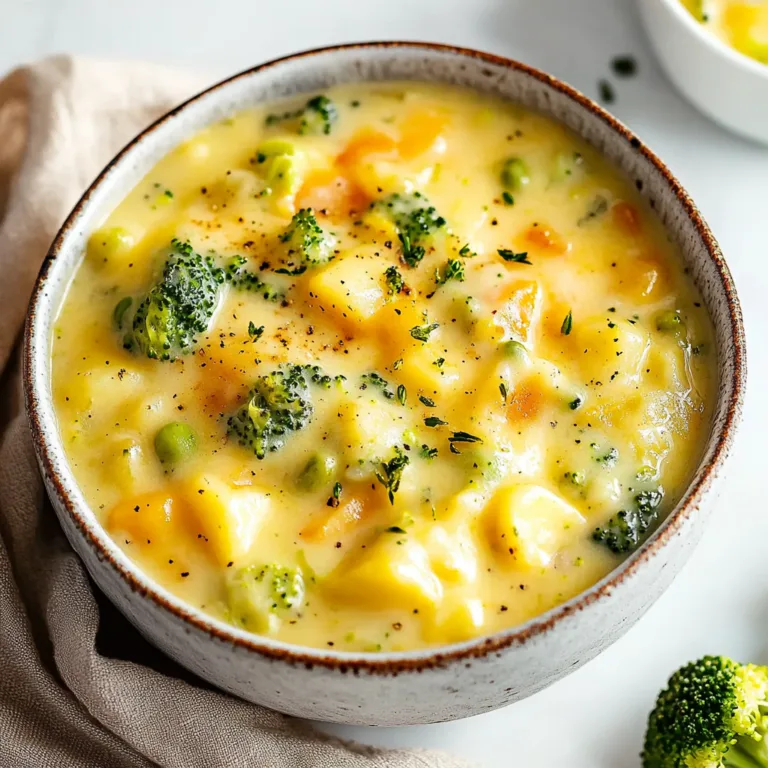 Creamy Broccoli Potato Cheese Soup: Cozy Comfort Recipe
