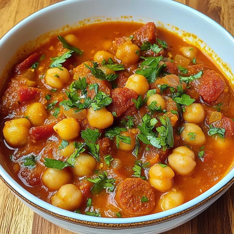 Flavorful Chorizo Chickpea Stew: A Cozy Comfort Food