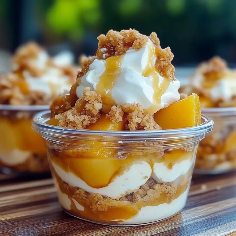 Delightful Classic Peach Cobbler Parfait Recipe