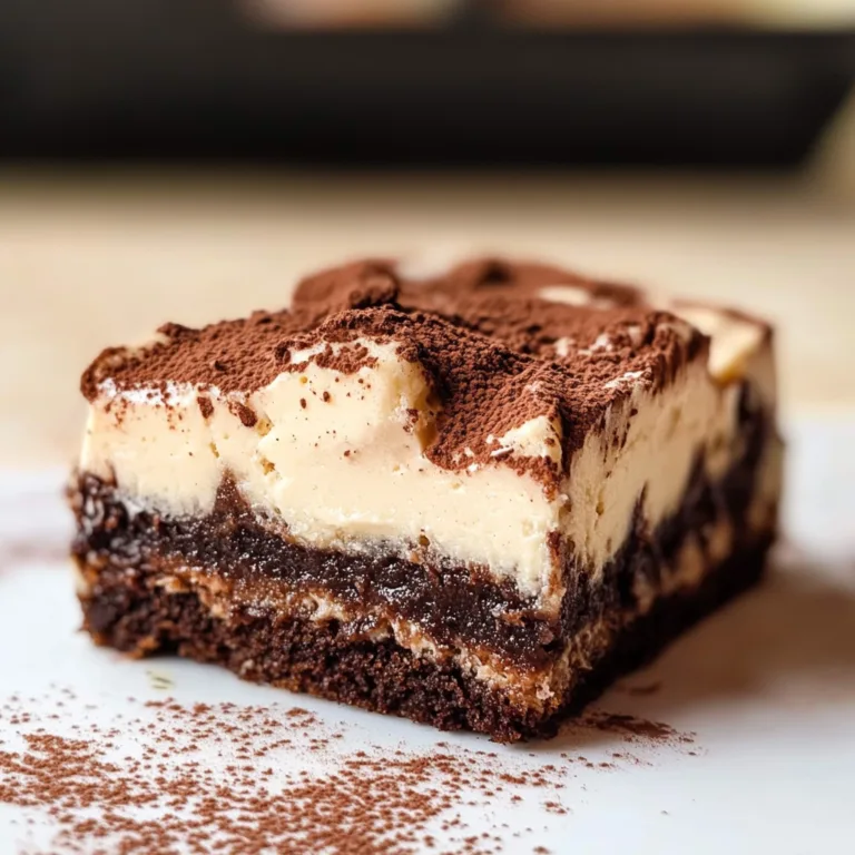 Indulge in Easy Tiramisu Brownies
