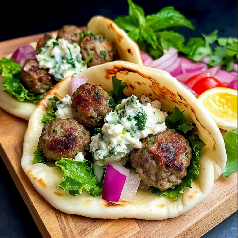 Irresistible Greek Meatball Pitas for Your Next Meal