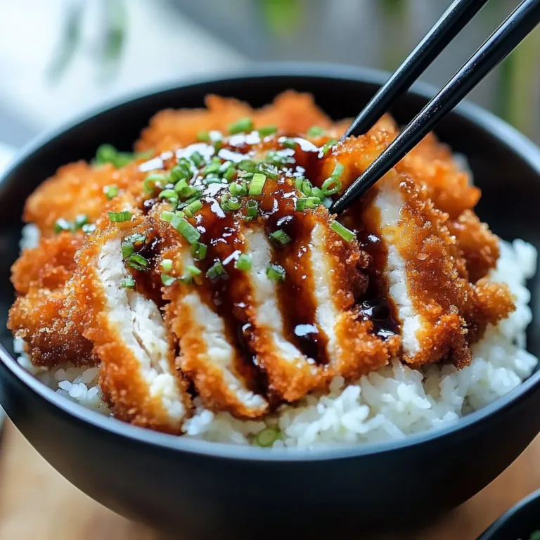 Japanese Katsu Bowls with Tonkatsu Sauce