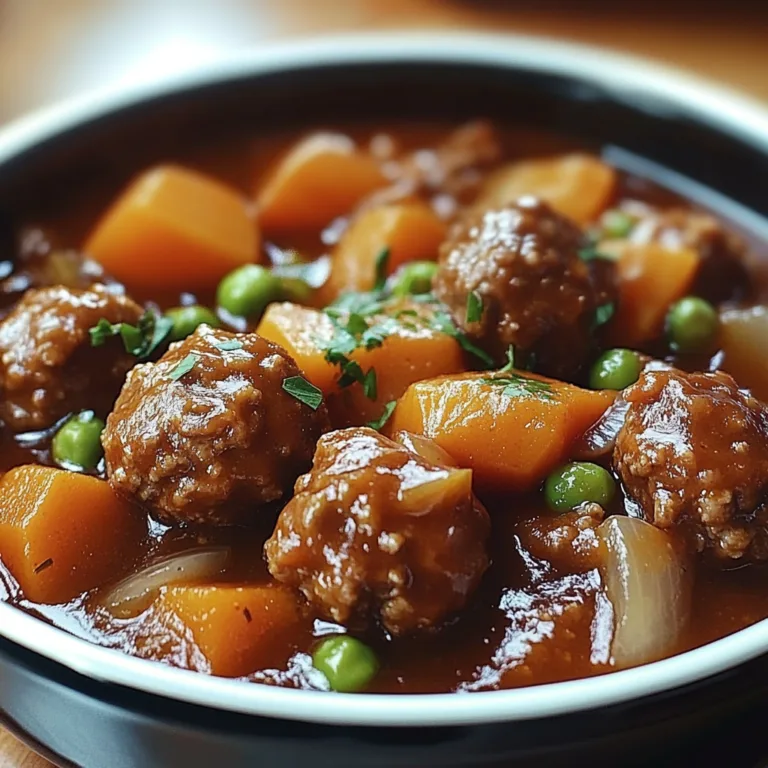 Comforting Meatball Stew