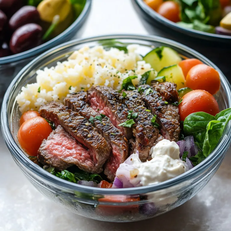 Flavorful Mediterranean Steak Bowls for a Tasty Meal