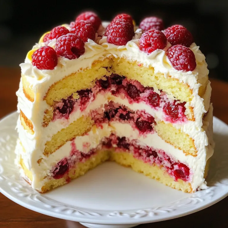 Irresistible Raspberry Lemon Cake Recipe for Summer Bliss