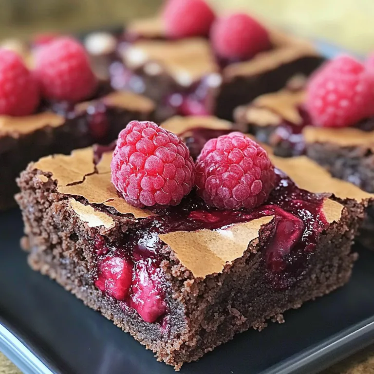 Decadent Raspberry Swirl Brownies: A Sweet Delight