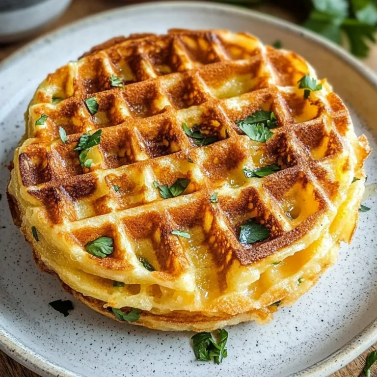 Crispy Savory Hashbrown Chaffle Recipe for Breakfast Bliss