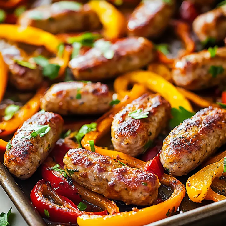 Flavor-Packed Sheet Pan Sausage and Peppers