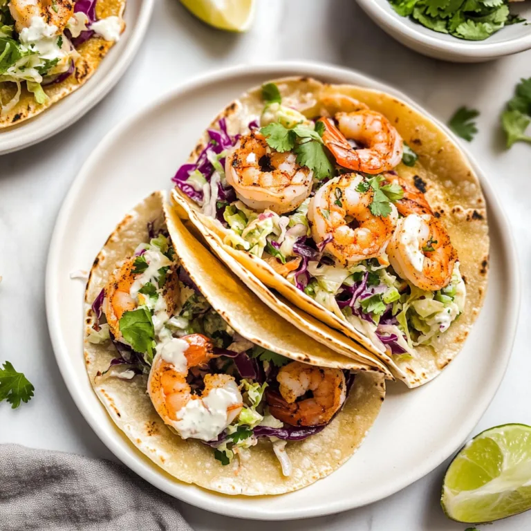 Flavorful Shrimp Tacos with Cabbage Slaw Recipe