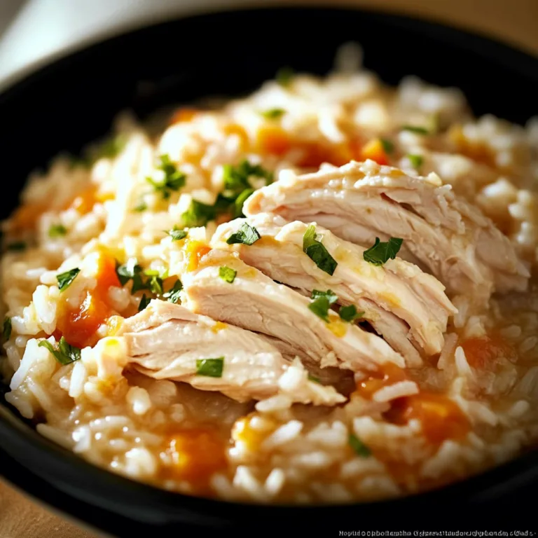 Savory Slow Cooker Turkey and Rice
