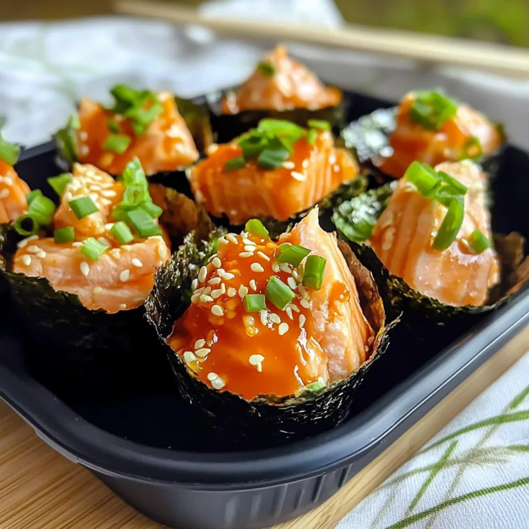 Irresistible Spicy Salmon Sushi Cups Recipe for Sushi Lovers