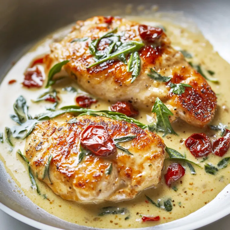 Spring Creamy Tuscan Chicken