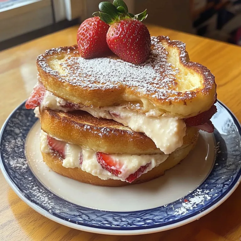 Indulge in Strawberry Cream Cheese Stuffed French Toast