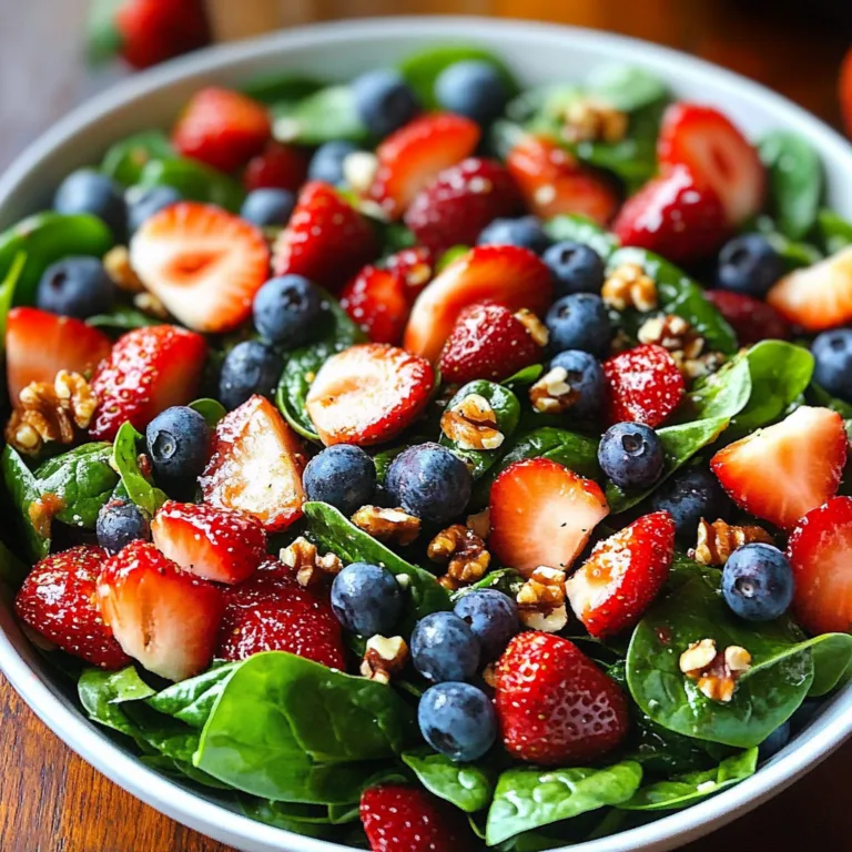 Refreshing Strawberry Spinach Salad Recipe for Summer Bliss