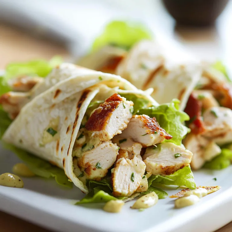 Summer Chicken Caesar Wraps for Hot Days