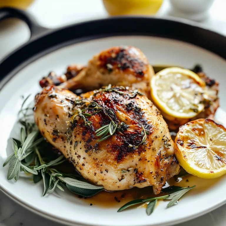 Zesty Summer Lemon Herb Roasted Chicken Recipe Delight
