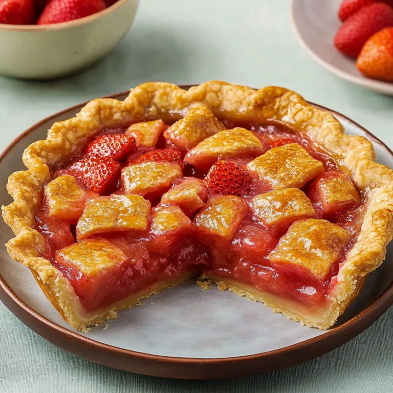 Irresistible Sweet-Tart Strawberry Rhubarb Pie Recipe