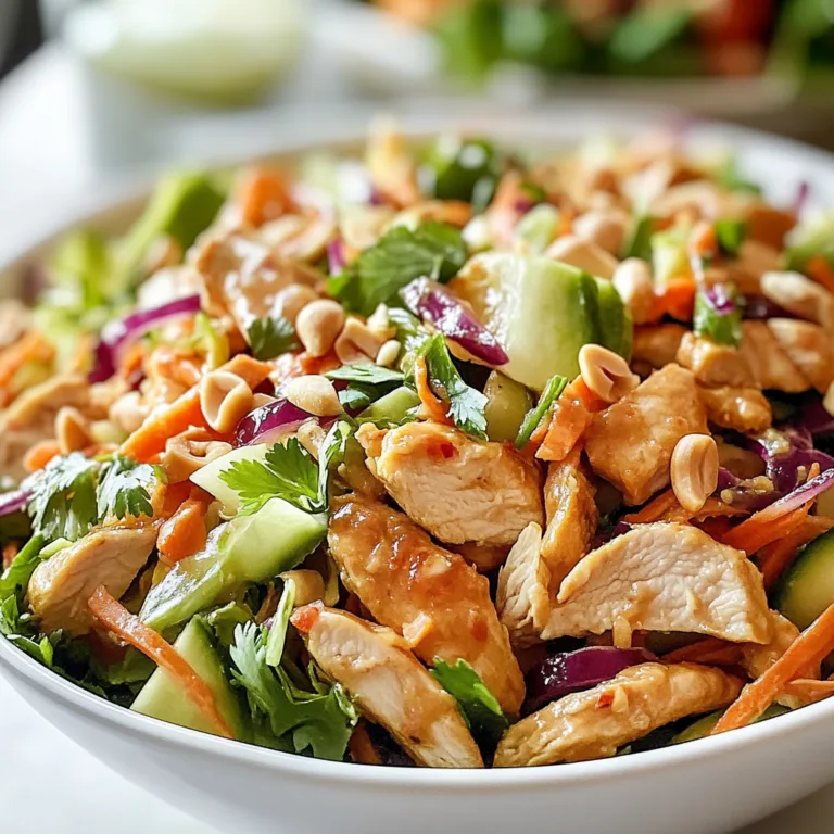 Irresistible Thai Peanut Chicken Salad