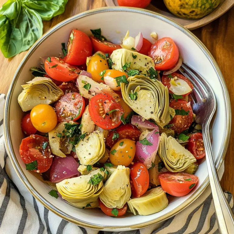 Irresistible Tuscan Artichoke Tomato Salad Recipe