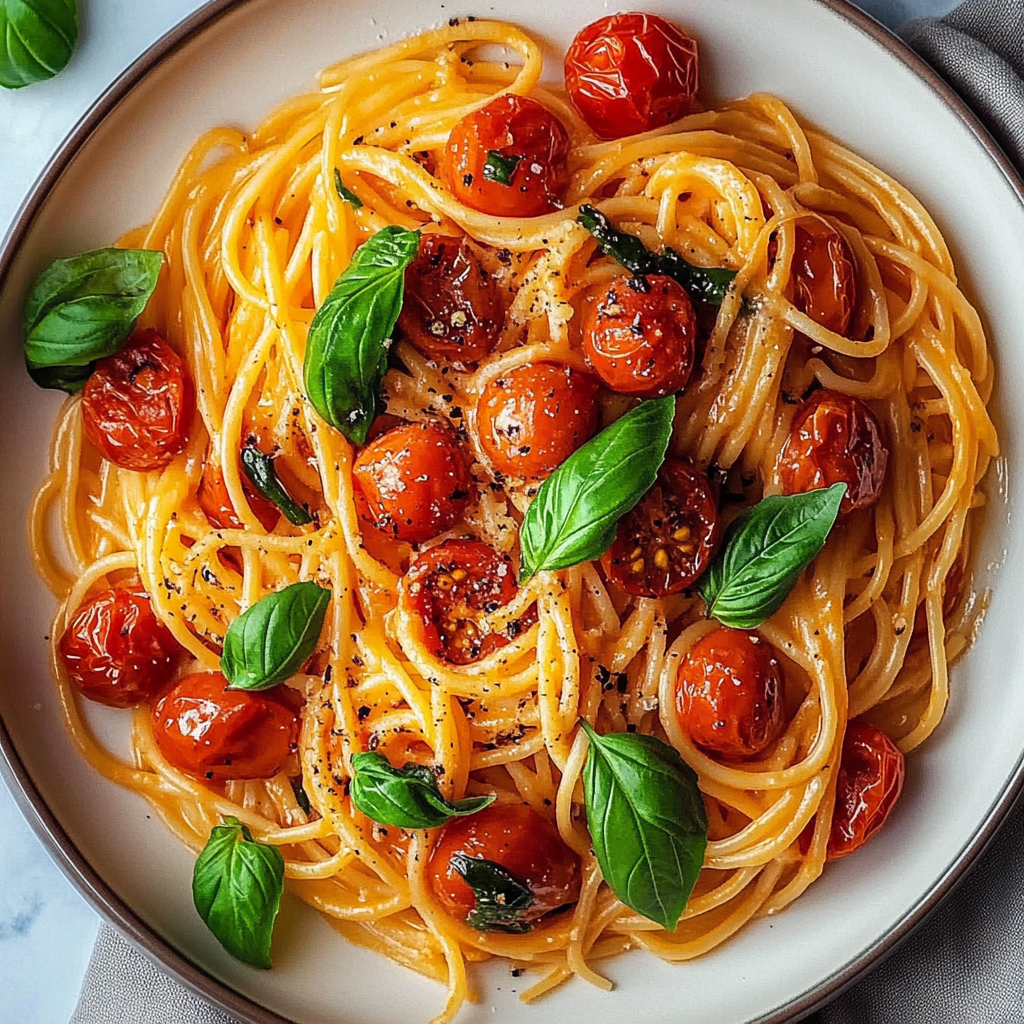 Recipe preparation for Cherry Tomato Pasta