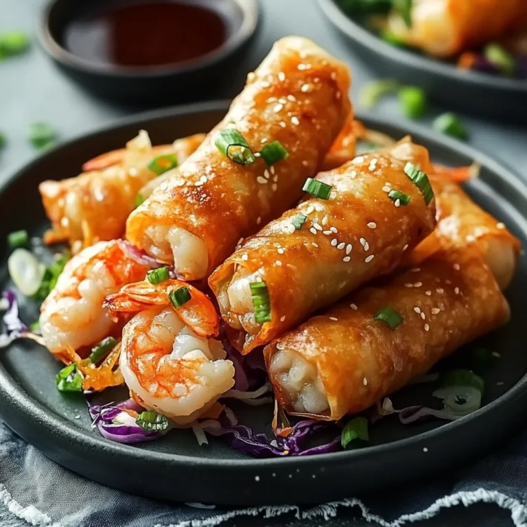 Irresistible Crispy Shrimp And Cabbage Egg Rolls Recipe