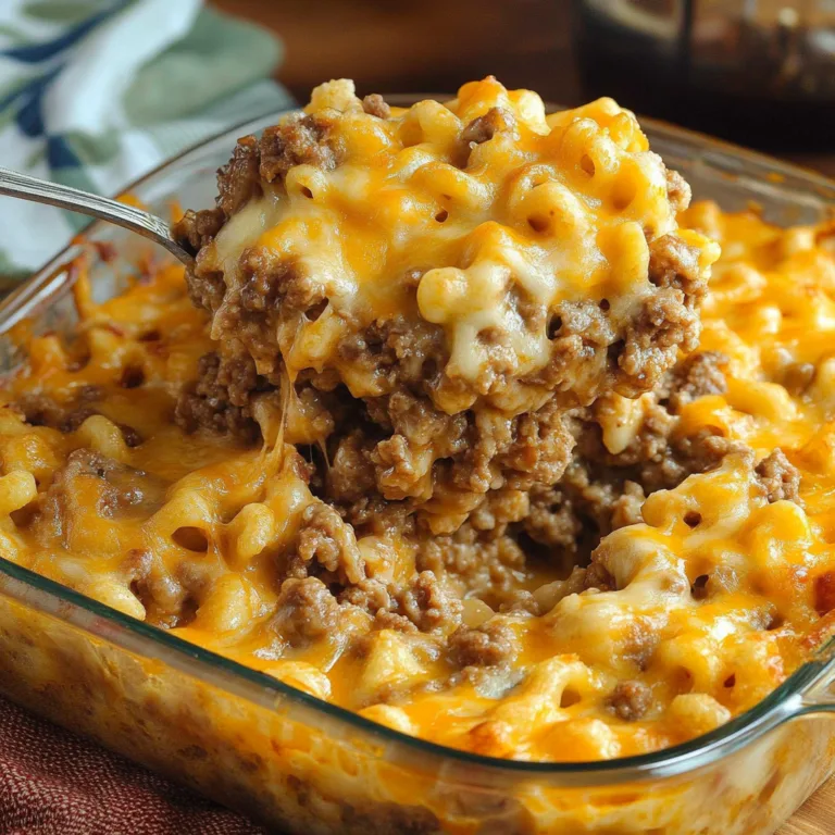 Ultimate Cheesy Hamburger Casserole for Cozy Nights