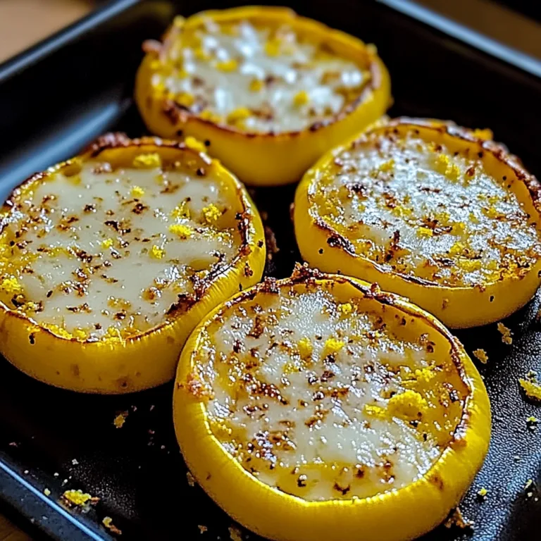 Irresistible Cheesy Baked Squash Rounds Recipe